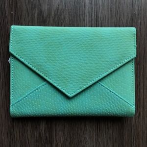 NWOT Francesca’s Collections Teal Trifold Wallet